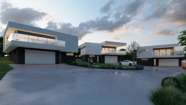 Exterior architectural render, number 2