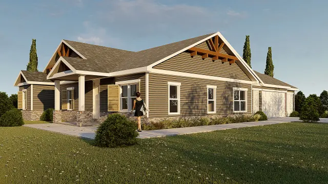 Exterior architectural render, number 4
