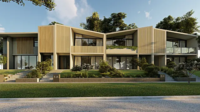 Exterior architectural render, number 8