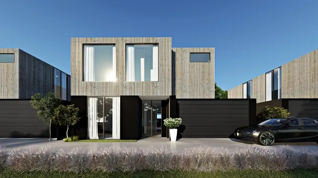 Exterior architectural render, number 9