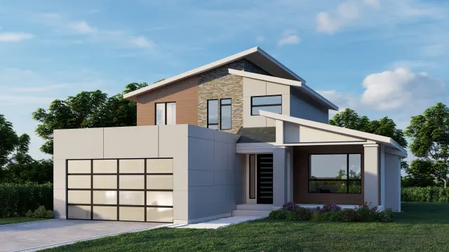 Exterior architectural render, number 16