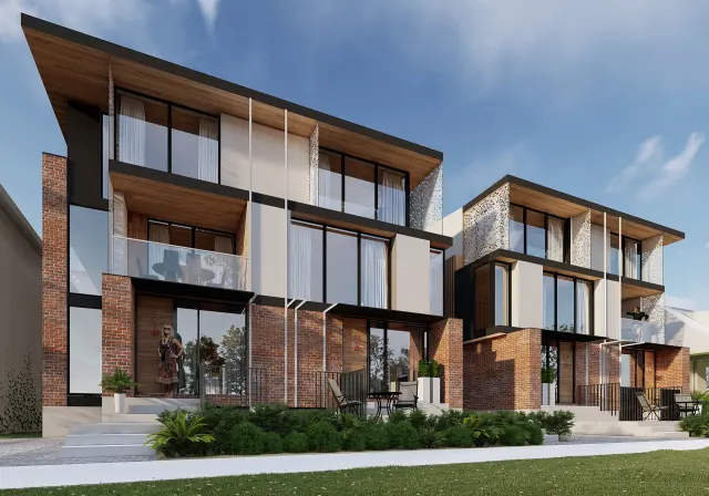 Exterior architectural render, number 24