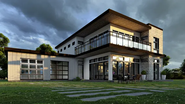 Exterior architectural render, number 27