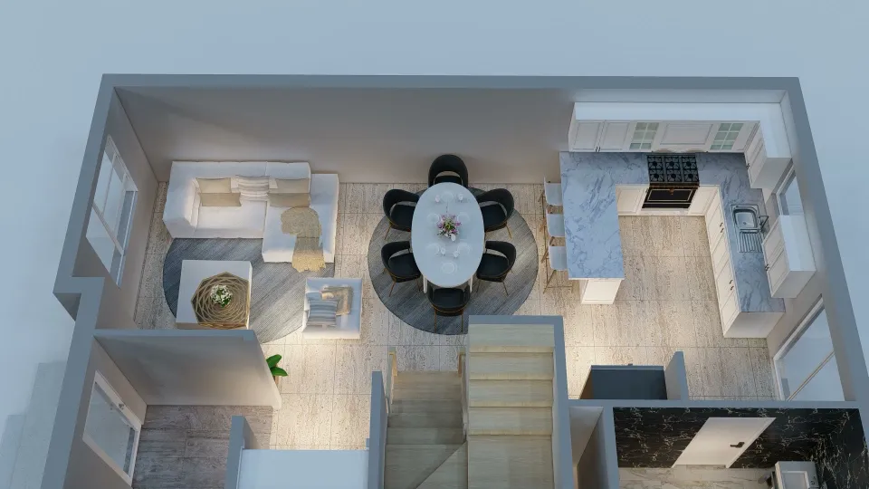 Preview frame from a walkthrough animation, clip seven